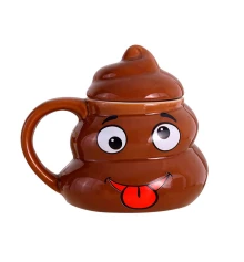 Кружка керамическая фигурная Какашка Emoji №5 купить в интернет магазине подарков ПраздникШоп