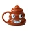 Кружка керамическая фигурная Какашка Emoji №4 купить в интернет магазине подарков ПраздникШоп