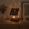 Соляная лампа из гималайской соли «Сказочный Домик» (24×17×17 см), расписано вручную