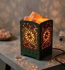 Соляная лампа из гималайской соли «Мандала света» (21×10.8×10.8 cм) купить в интернет магазине подарков ПраздникШоп