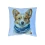 Подушка плюшевая Корги в Шарфе размер 35*35 см голубая (61377) купить в интернет магазине подарков ПраздникШоп
