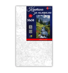 Картина по номерам SANTI Горный пейзаж 30х50 см купить в интернет магазине подарков ПраздникШоп