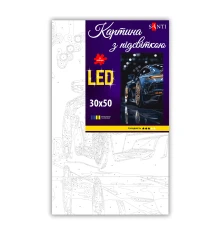 Картина по номерам SANTI Роскошное авто 30х50 см LED подсветка купить в интернет магазине подарков ПраздникШоп