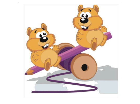 Картина по номерам ПРЕМИУМ Играющие бурундучки с лаком размером 30х30 см ES029 купить в интернет магазине подарков ПраздникШоп