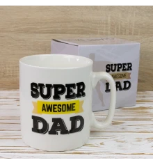 Кружка Гигант Супер потрясающий папа - Super dad купить в интернет магазине подарков ПраздникШоп