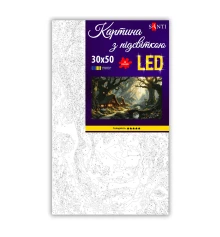 Картина по номерам SANTI Магический лес 30х50 см LED подсветка купить в интернет магазине подарков ПраздникШоп