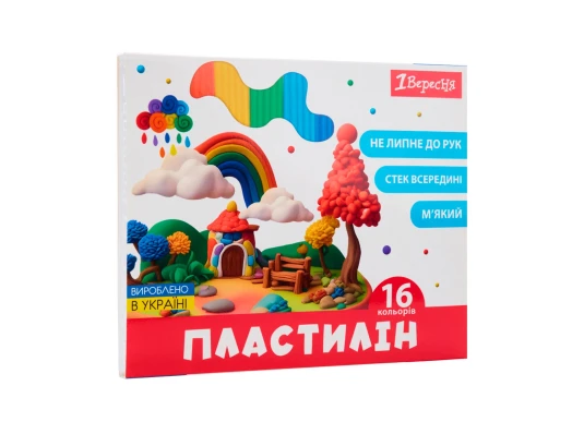 Пластилин 1Вересня Zoo Land 16 цветов 320 г купить в интернет магазине подарков ПраздникШоп