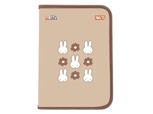 Папка факультативная Yes Miffy А4 пластиковая на молнии с внутр карманом купить в интернет магазине подарков ПраздникШоп