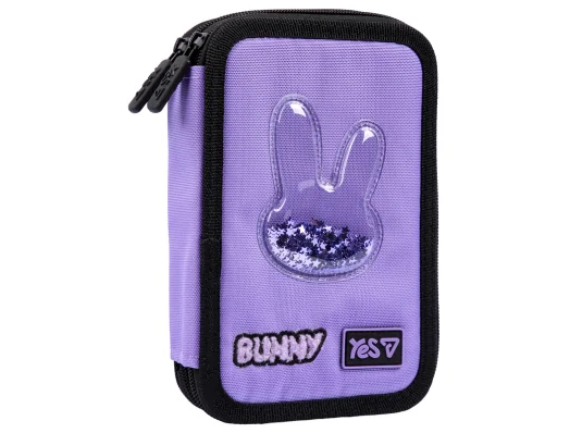 Пенал твердый Yes двойной Shiny Bunny HP-01 купить в интернет магазине подарков ПраздникШоп