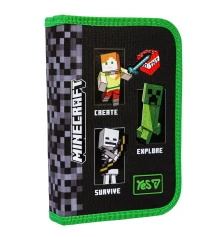 Пенал твердый Yes одинарный с клапаном Minecraft Reality HP-03 купить в интернет магазине подарков ПраздникШоп