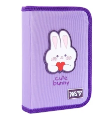 Пенал твердый Yes одинарный с двумя клапанами Cute Bunny HP-04 купить в интернет магазине подарков ПраздникШоп