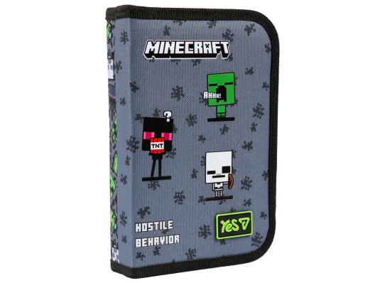 Пенал твердый Yes одинарный с двумя клапанами Minecraft Reality HP-04 купить в интернет магазине подарков ПраздникШоп