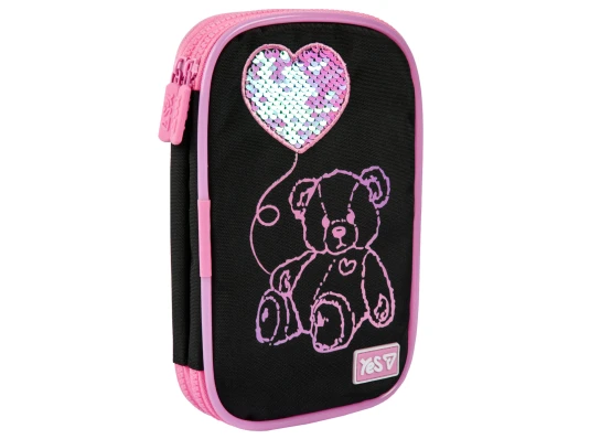 Пенал мягкий Yes с LED Pink Bear PH-35 купить в интернет магазине подарков ПраздникШоп