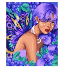 Картина по номерам SANTI Ягодная фея 40*50 см метал. краски ©pollypop92 купить в интернет магазине подарков ПраздникШоп