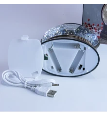 Фонарь Новогодний LED музыкальный 21см 1293302 на батарейках и USB купить в интернет магазине подарков ПраздникШоп