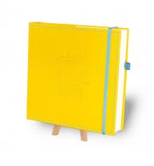 Кук-бук для записи рецептов в обложке "Желтый с голубым" купить в интернет магазине подарков ПраздникШоп