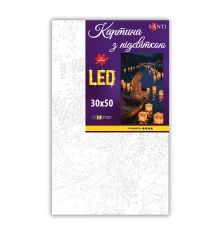 Картина по номерам SANTI Девушка и фонарики грёз 30x50см LED подсветка купить в интернет магазине подарков ПраздникШоп