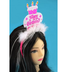 Обруч "Торт Happy Birthday" купить в интернет магазине подарков ПраздникШоп