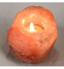 Подсвечник соляной 0.25кг (Natural) (Гималайская соль) купить в интернет магазине подарков ПраздникШоп