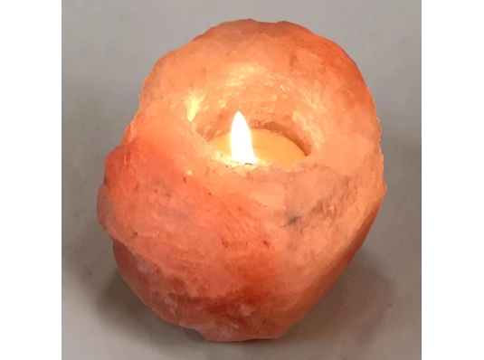 Подсвечник соляной 0.25кг (Natural) (Гималайская соль) купить в интернет магазине подарков ПраздникШоп