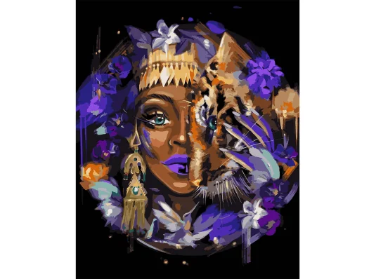 Картина по номерам SANTI Африканская красота метал. краски ©maryzueva_art  40*50 см купить в интернет магазине подарков ПраздникШоп