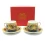 Сервиз фарфор (2SCS1007-4) 2 чашки +2 блюдца «Драконы» (110 мл) (h-5.2 см купить в интернет магазине подарков ПраздникШоп