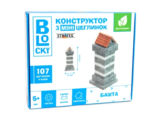 Строительный набор для творчества из мини-кирпичиков BLOCKY Башня (31022) купить в интернет магазине подарков ПраздникШоп