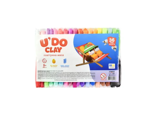 Набор для творчества "U'DO Clay 36 шт." брикет 10 г (30894) купить в интернет магазине подарков ПраздникШоп