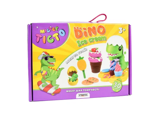 Набор для творчества Мистер тесто Dino Ice Cream на украинском языке (41024) купить в интернет магазине подарков ПраздникШоп