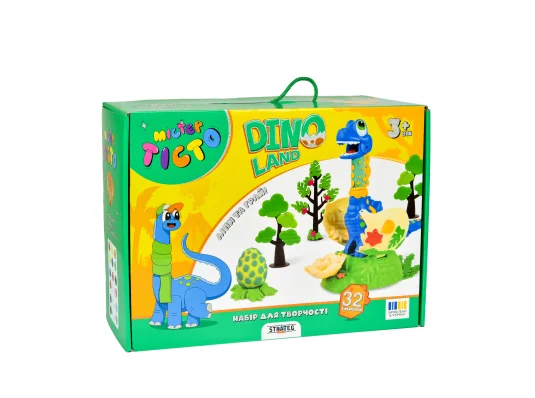 Набор для творчества Мистер тесто Dino Land на украинском языке (41035) купить в интернет магазине подарков ПраздникШоп
