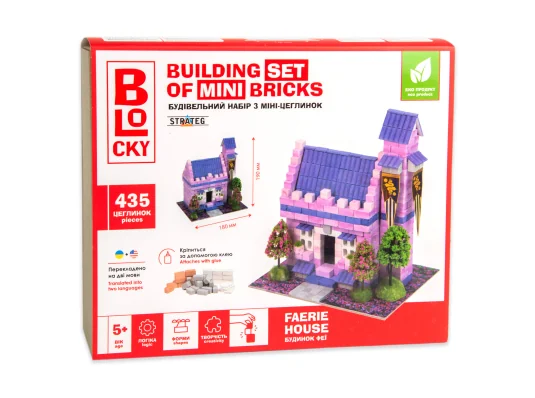 Строительный набор для творчества из мини-кирпичиков BLOCKY Дом Феи  (31020) купить в интернет магазине подарков ПраздникШоп