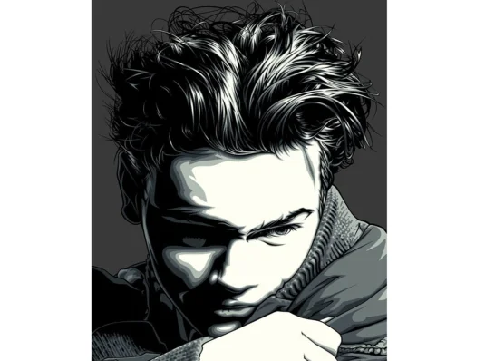 Картина по номерам ПРЕМИУМ River Phoenix размером 40х50 см (DY292) купить в интернет магазине подарков ПраздникШоп