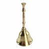 Колокольчик с ручкой бронзовый (7.8×3.3 см)