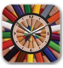 Часы декоративные Pencils купить в интернет магазине подарков ПраздникШоп