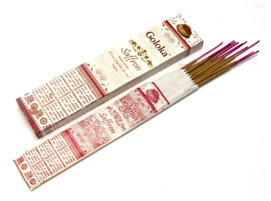 Saffron (Шафран) (15 gms) (Goloka) пыльцовое благовоние купить в интернет магазине подарков ПраздникШоп