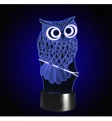 Ночник светильник Сова Хедвиг LED 20х12см 17-1 купить в интернет магазине подарков ПраздникШоп