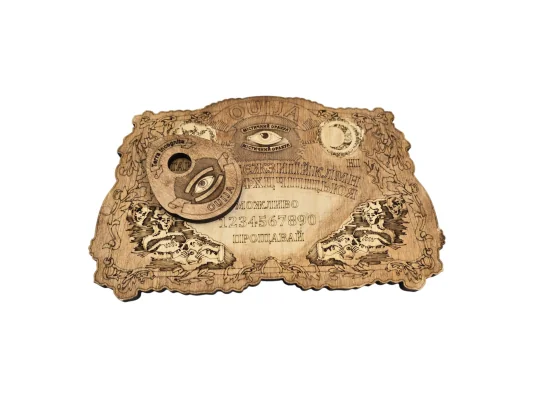 Спиритическая доска OUIJA «Античная» на украинском языке (27×17×0.8 см) купить в интернет магазине подарков ПраздникШоп