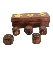 Кости игральные розовое дерево (12.8×4.2×4.2 см) купить в интернет магазине подарков ПраздникШоп