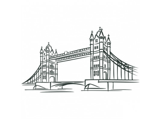 Виниловая наклейка London Bridge купить в интернет магазине подарков ПраздникШоп