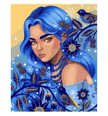 Картина по номерам SANTI Ледяная красавица 40*50 см метал. краски ©pollypop92 купить в интернет магазине подарков ПраздникШоп