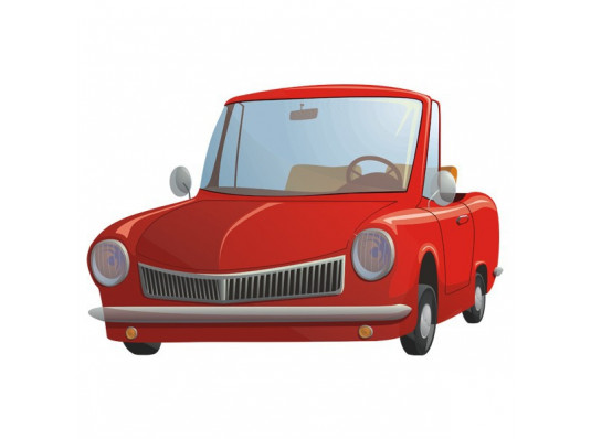 Наклейка детская Cute Car купить в интернет магазине подарков ПраздникШоп
