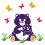 Виниловая наклейка детская Bear купить в интернет магазине подарков ПраздникШоп