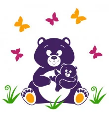 Виниловая наклейка детская Bear купить в интернет магазине подарков ПраздникШоп