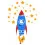 Виниловая наклейка ростомер Rocket купить в интернет магазине подарков ПраздникШоп