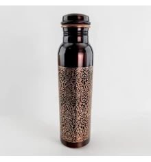 Бутылка медная для воды с винтовой крышкой 980 мл (27.5×7.5×7.5 см) купить в интернет магазине подарков ПраздникШоп