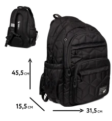 Рюкзак школьный Yes Black TS-47 купить в интернет магазине подарков ПраздникШоп