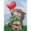 Алмазная мозаика SANTI Котик с шариком 30*40см на подрамнике купить в интернет магазине подарков ПраздникШоп