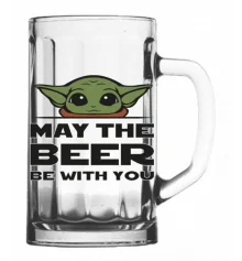 Пивной бокал "May the beer be with you" купить в интернет магазине подарков ПраздникШоп