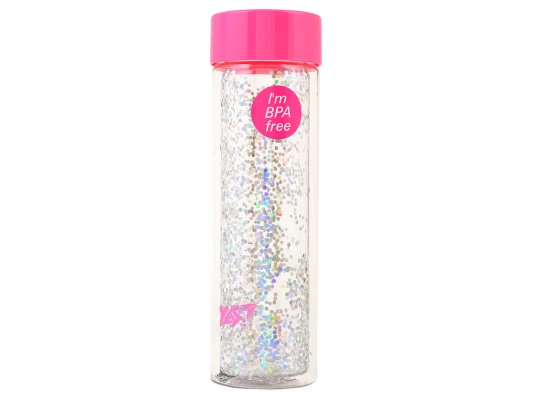 Бутылка для воды YES с блестками Sparkle купить в интернет магазине подарков ПраздникШоп