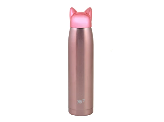 Термос YES Pink Cat купить в интернет магазине подарков ПраздникШоп